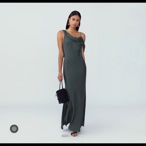 Fame & Partners Charcoal Dress